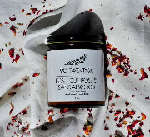 Fresh Cut Rose & Sandalwood Candle